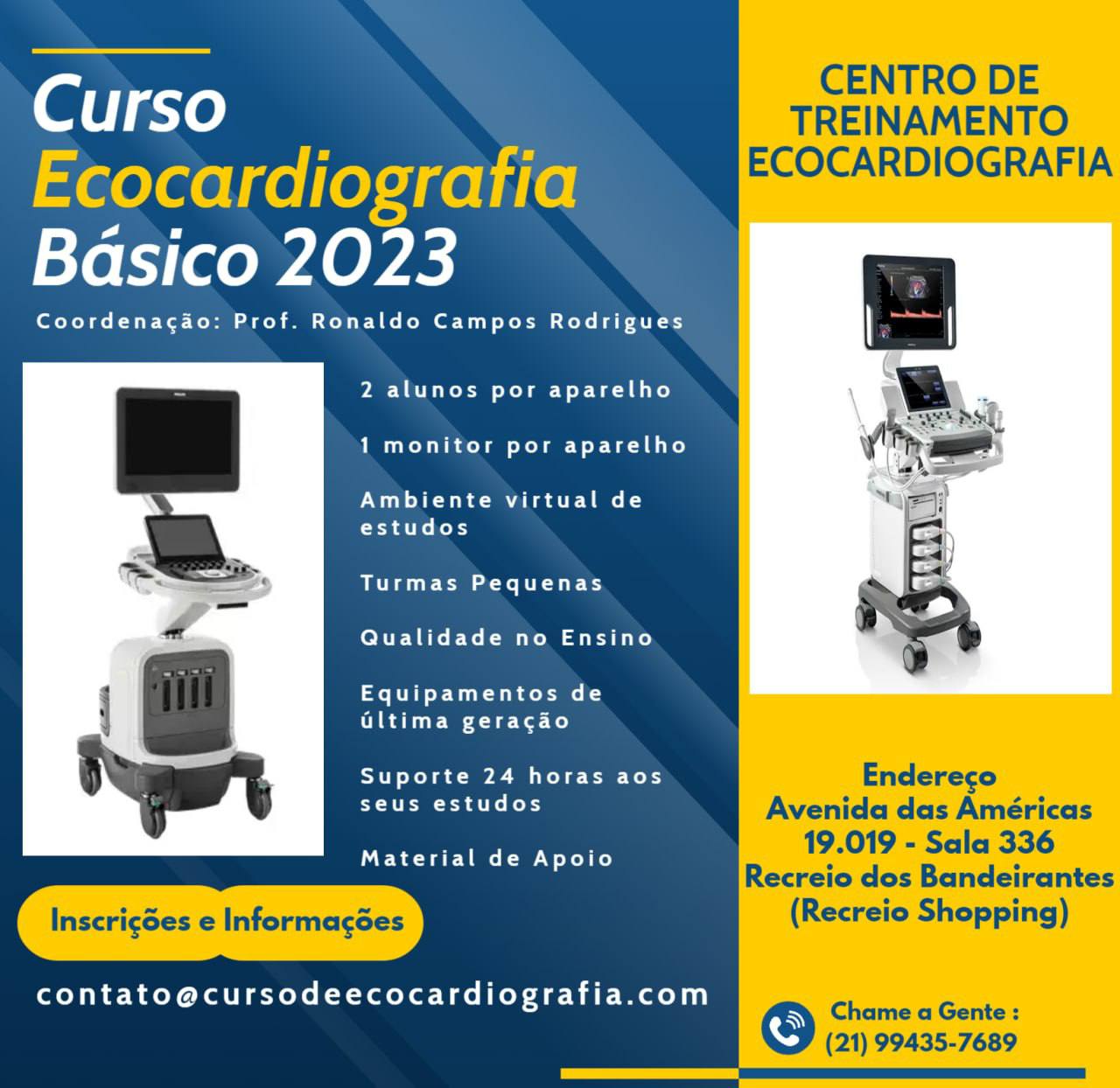CURSO DE ECOCARDIOGRAFIA MÓDULO BÁSICO 2023